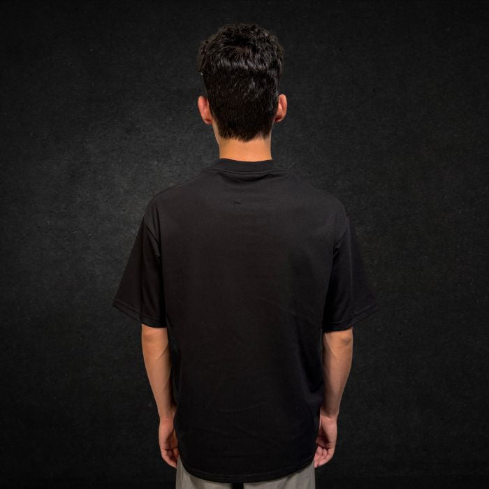 PLAYERA SEMI OVERSIZE 250G NEGRO