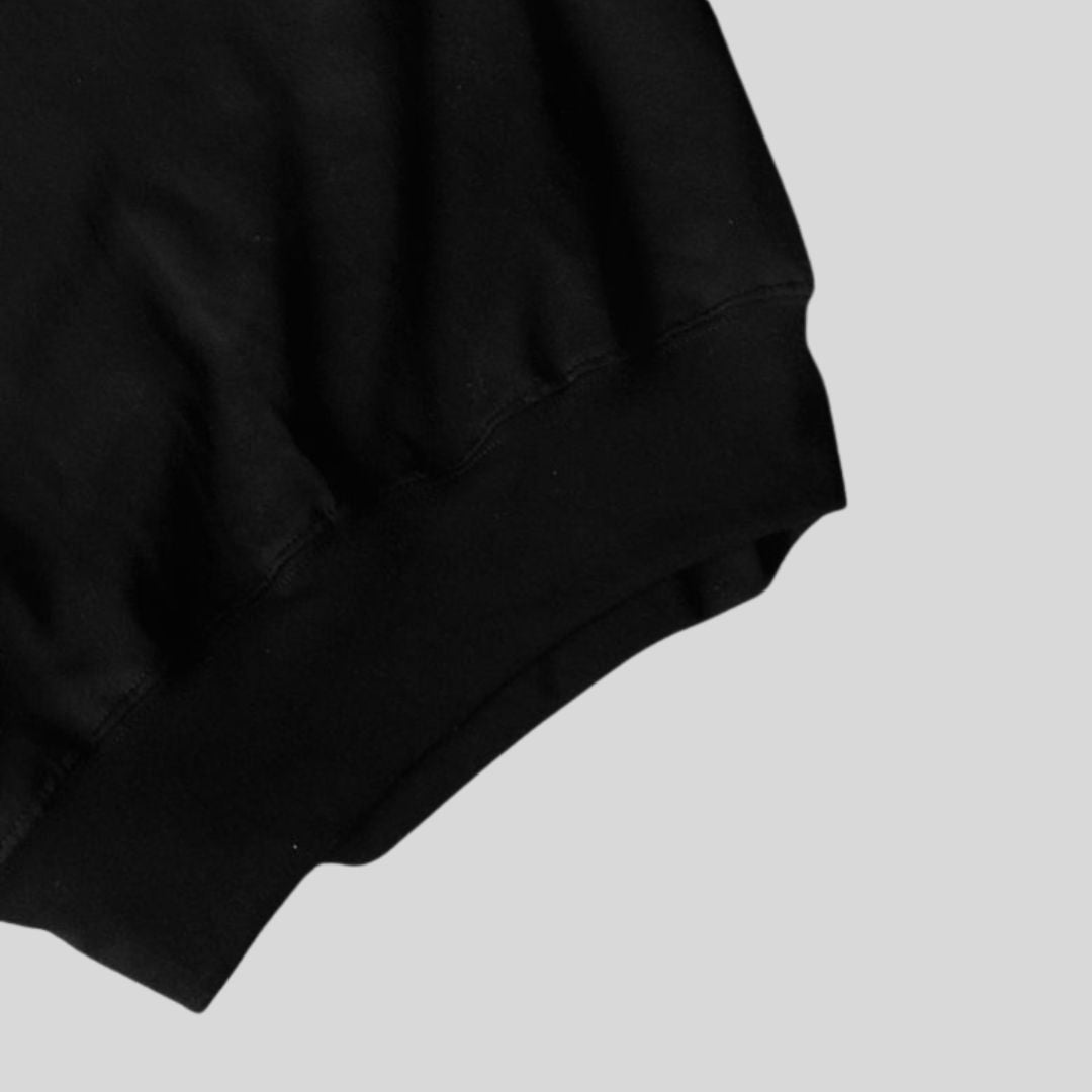 SUDADERA OVERSIZE 400G NEGRA