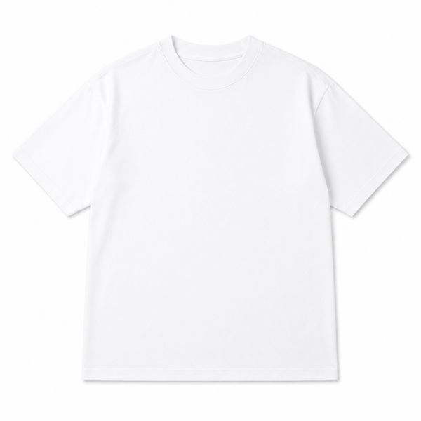 PLAYERA OVERSIZE BLANCA 180 GSM