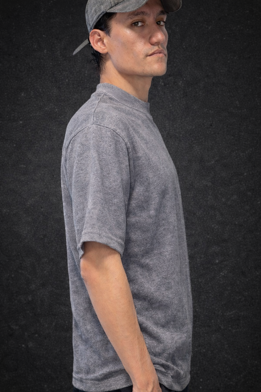 PLAYERA 300G FRENCH TERRY STONE WASH PERLA