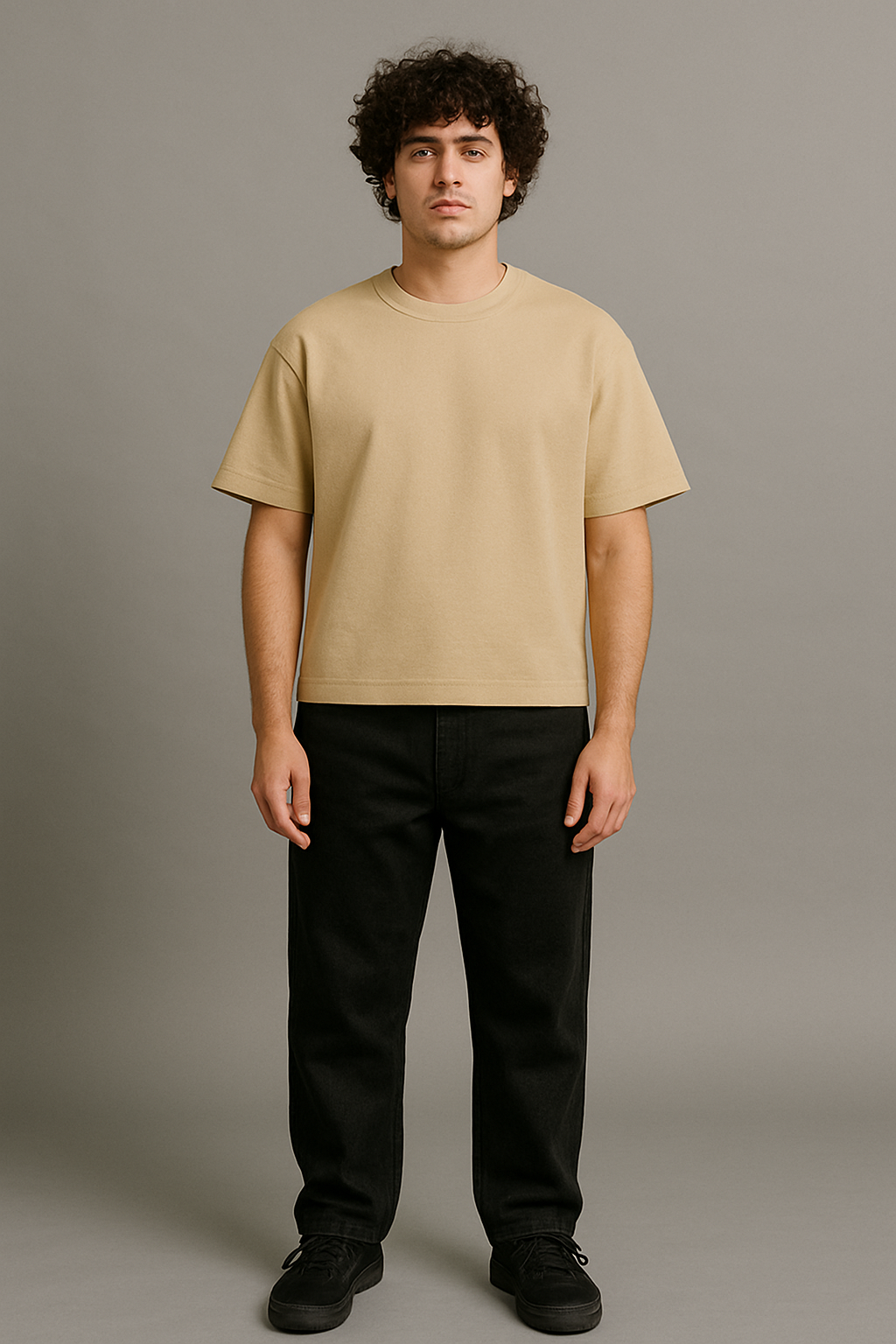 PLAYERA BOXY DE 300G ARENA