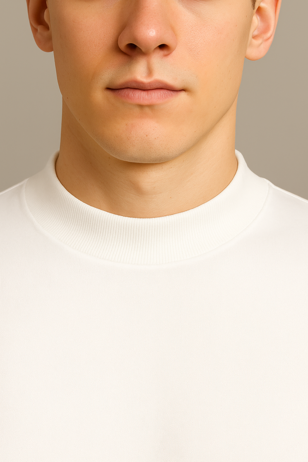 PLAYERA BLANCA 280G FRENCH TERRY