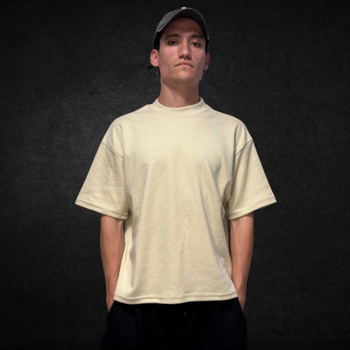 PLAYERA SEMI-OVERSIZE YVORY 220G