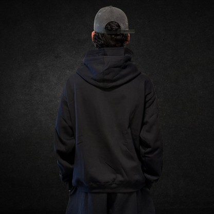 SUDADERA OVERSIZE 400G NEGRA
