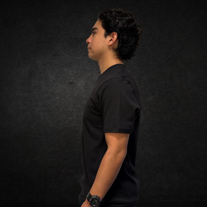 PLAYERA REGULAR FIT 220g NEGRO