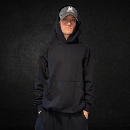 SUDADERA OVERSIZE 400G NEGRA