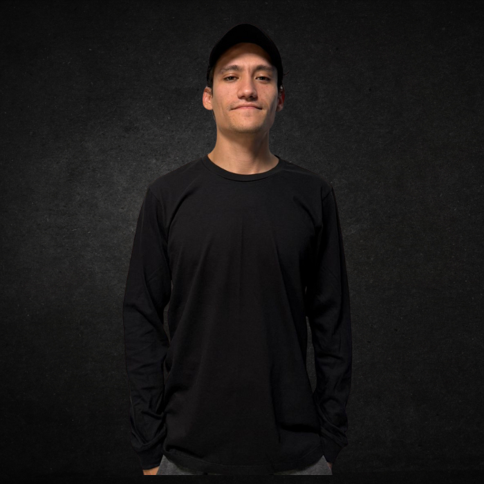 PLAYERA DE MANGA LARGA 220G NEGRO