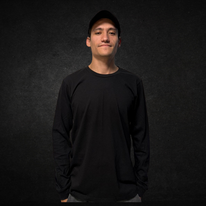 PLAYERA DE MANGA LARGA 220G NEGRO