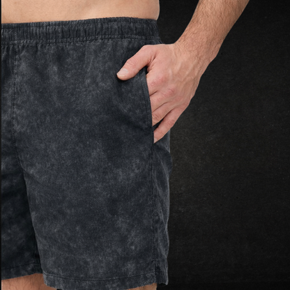 SHORT FRENCH TERRY ACID WASH