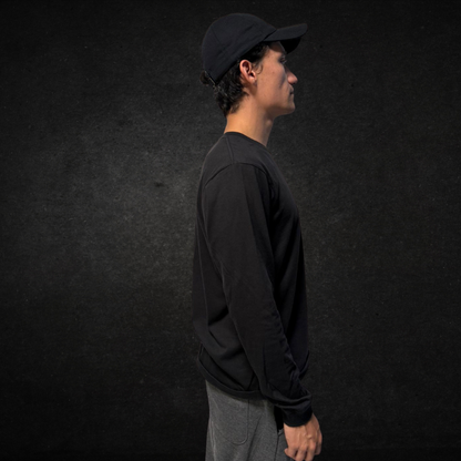 PLAYERA DE MANGA LARGA 220G NEGRO