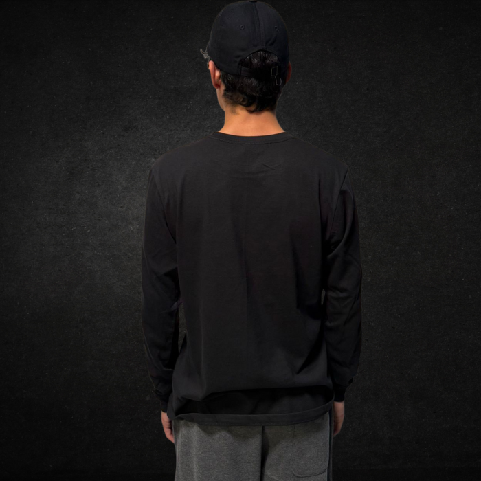 PLAYERA DE MANGA LARGA 220G NEGRO