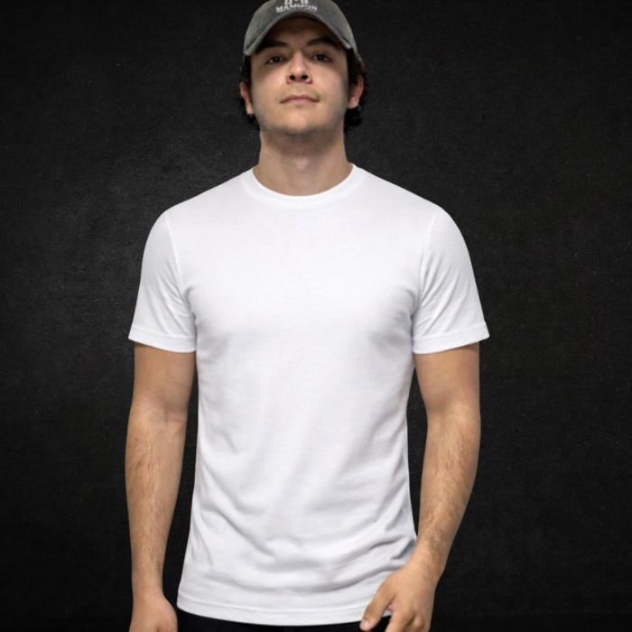 PLAYERA SLIM FIT 200g BLANCO