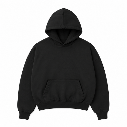 SUDADERA OVERSIZE 420G NEGRA