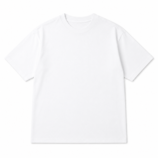 PLAYERA OVERSIZE BLANCA 180 GSM