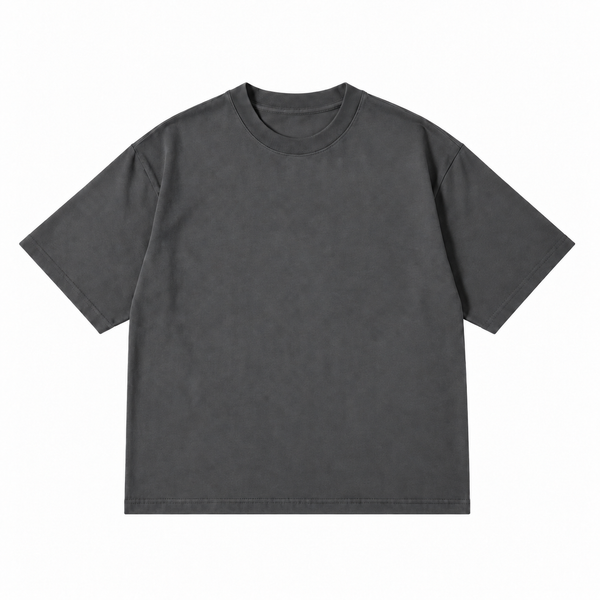 PLAYERA OVERSIZE GRIS STREET 220G
