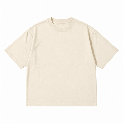 PLAYERA OVERSIZE 220 GSM YVORY