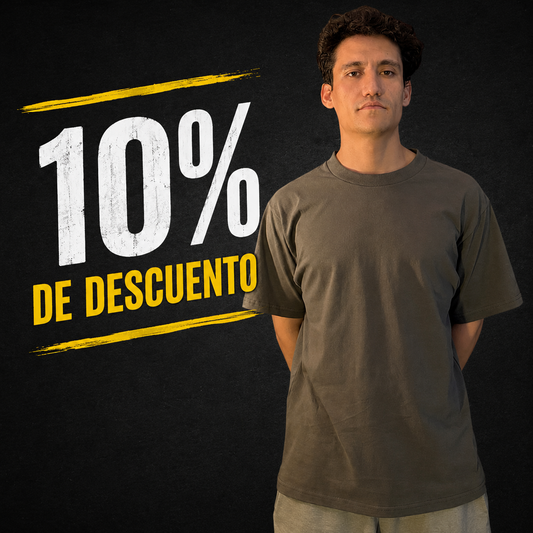 PLAYERA OVERSIZE GRIS STREET 220G