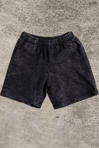 SHORT FRENCH TERRY ACID WASH