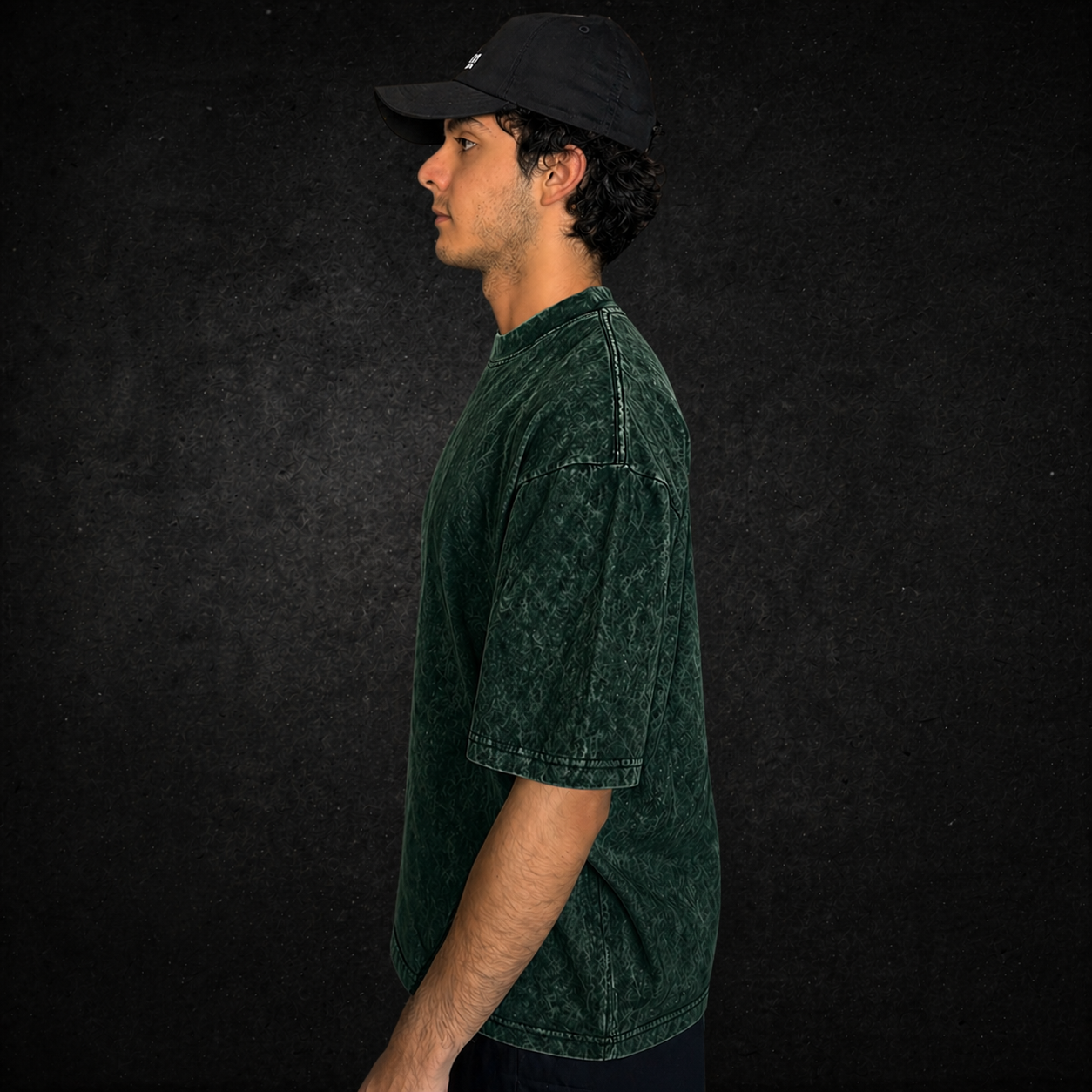 PLAYERA ACID WASH VERDE