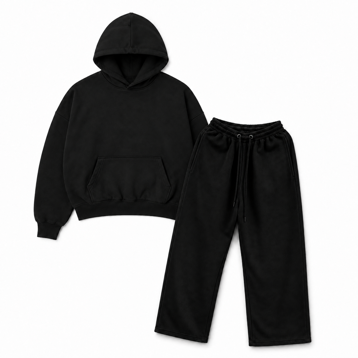 SUDADERA OVERSIZE Y PANTS BAGGY 420 GSM