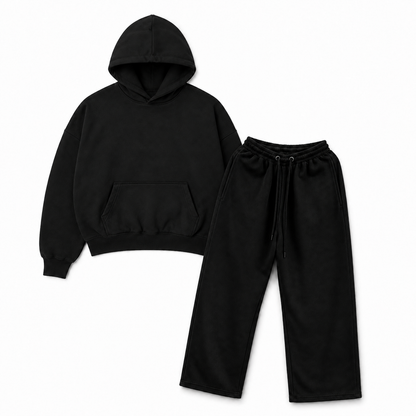 SUDADERA OVERSIZE Y PANTS BAGGY 420 GSM
