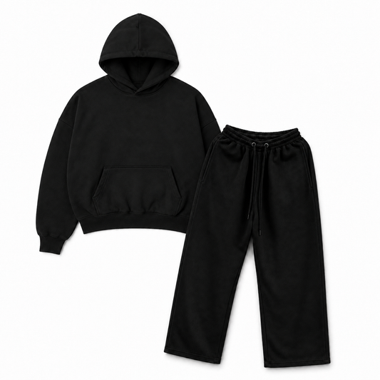 SUDADERA OVERSIZE Y PANTS BAGGY 420 GSM