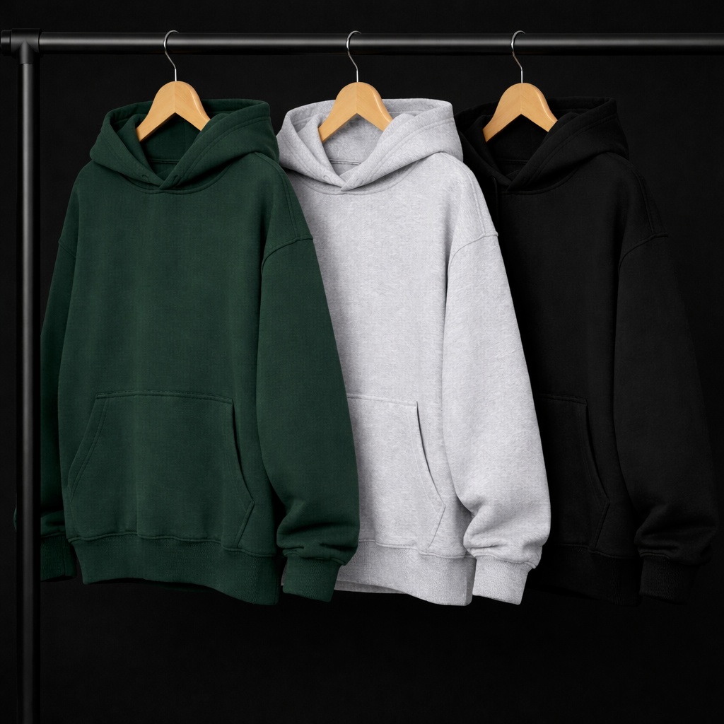 TRIO DE HOODIES 420G