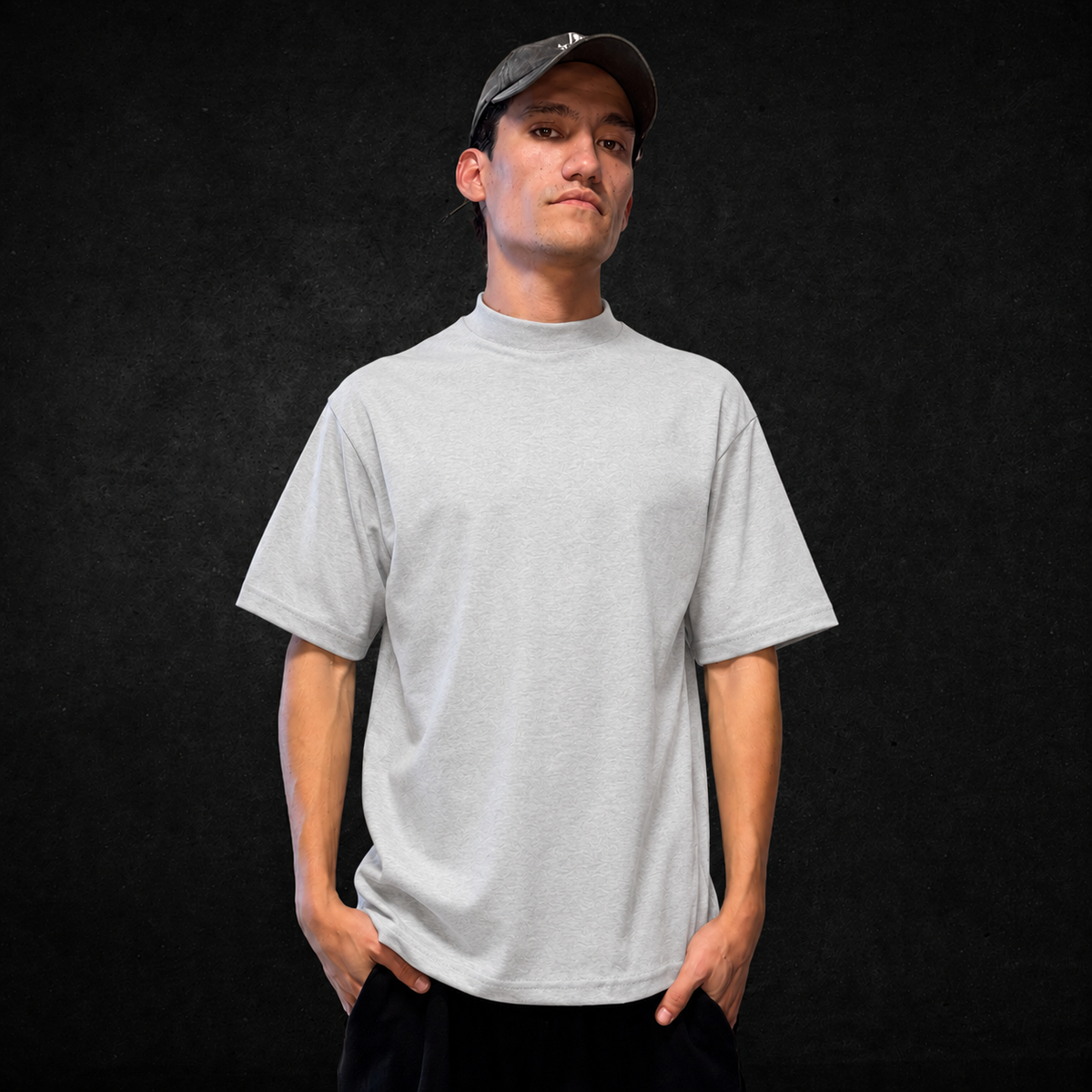 PLAYERA SEMI OVERSIZE 300 GSM FRENCH TERRY