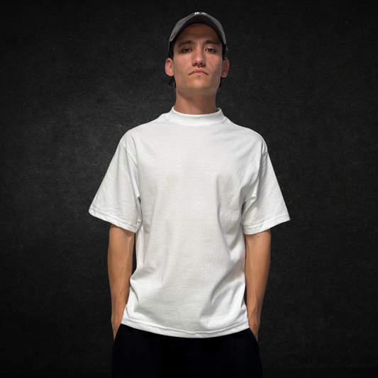 PLAYERA SEMI OVERSIZE 250G BLANCO