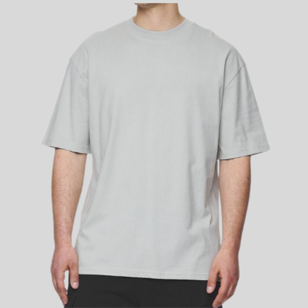 PLAYERA OVERSIZE DE 240G GRIS