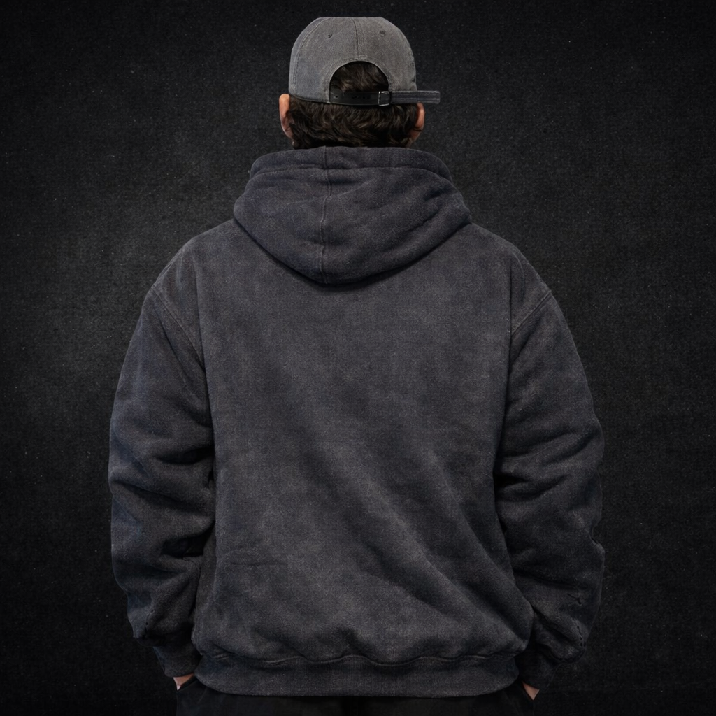 HOODIE FRENCH TERRY ACID WASH 480G